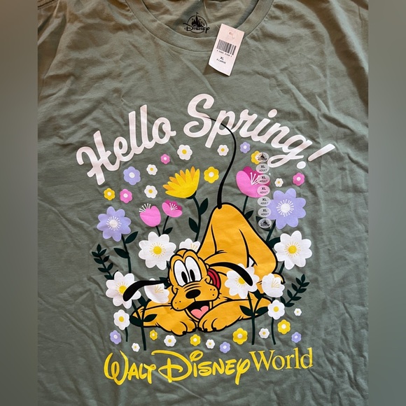 Walt Disney World Women’s Green Pluto Graphic T-Shirt Size XL - Picture 3 of 4